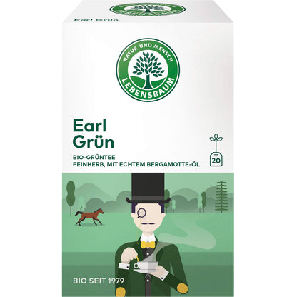 Lebensbaum Grüntee Earl Grün, Bio Grüntee, aromatischer Grüner Tee mit Bergamotte und Zitronen-Aroma, 20 Teebeutel, 30g — Abbildung 7