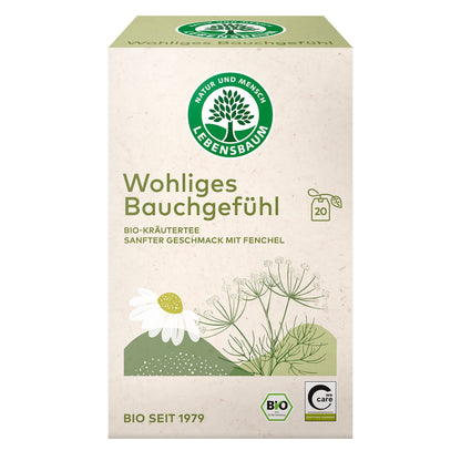 Lebensbaum Wohliges Bauchgefühl, 20 x 1,5g Kräutertee Goldener Tee für Entspannung mit safter Geschmack mit Fenchel, 100% Bio, Kräuterteemischung — Abbildung 2
