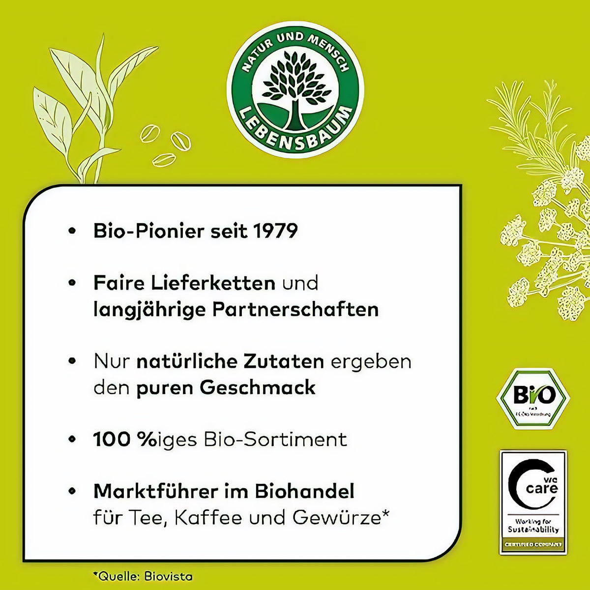 LEBENSBAUM English Breakfast, Bio-Schwarztee mit aromatisch-kräftigem Geschmack, 20 Teebeutel à 2 g, 40 g — Abbildung 4