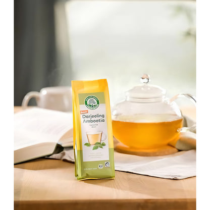 LEBENSBAUM Darjeeling Ambootia ganzes Blatt, demeter-Grüntee von den Südhängen des Himalaya, frisch-blumiger Geschmack, lose, 50 g — Abbildung 3