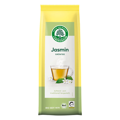 LEBENSBAUM Grüntee Jasmin Blatt, Bio-Grüntee mit duftiger Note, zarter Geschmack, reiner Jasmin-Tee, 75 g — Abbildung 6