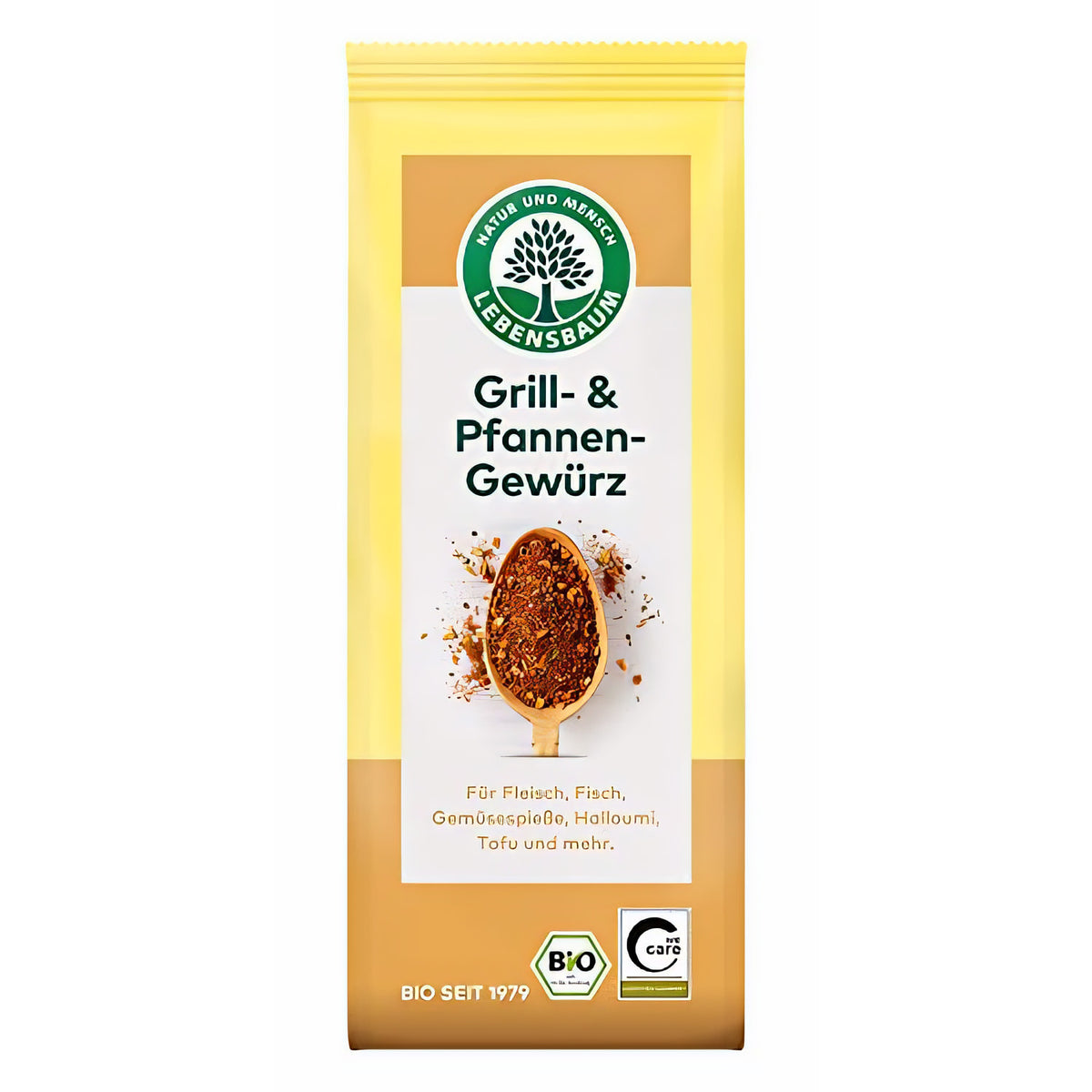 LEBENSBAUM Grill- und Pfannengewürz, Bio-Gewürz für Fleisch, 50 g