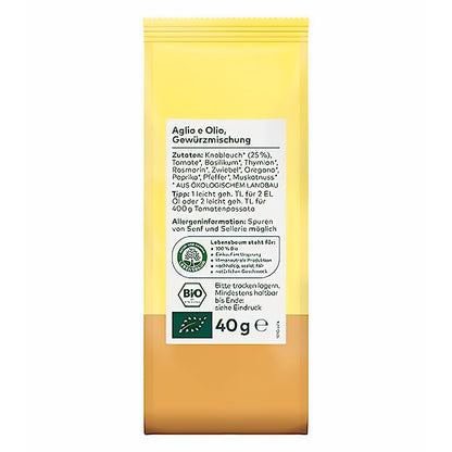 LEBENSBAUM BIO  Aglio e Olio Mediterrane Küche 40g — Abbildung 3