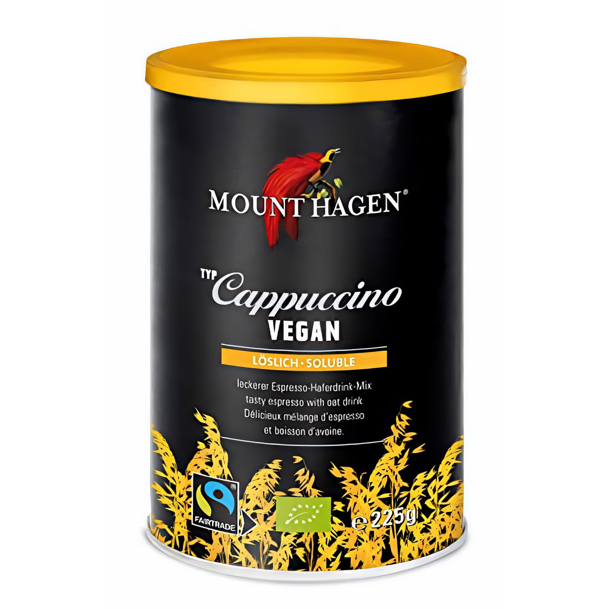 Mount Hagen Hafer-Cappuccino , vegan, bio & fair , 225g, Dose