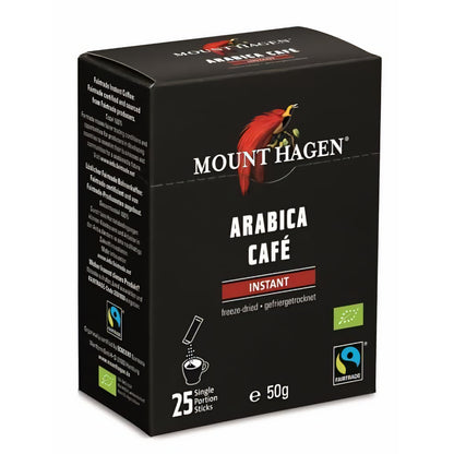 Mount Hagen Bio FT Naturland Instant Kaffee Sticks, 25x2g