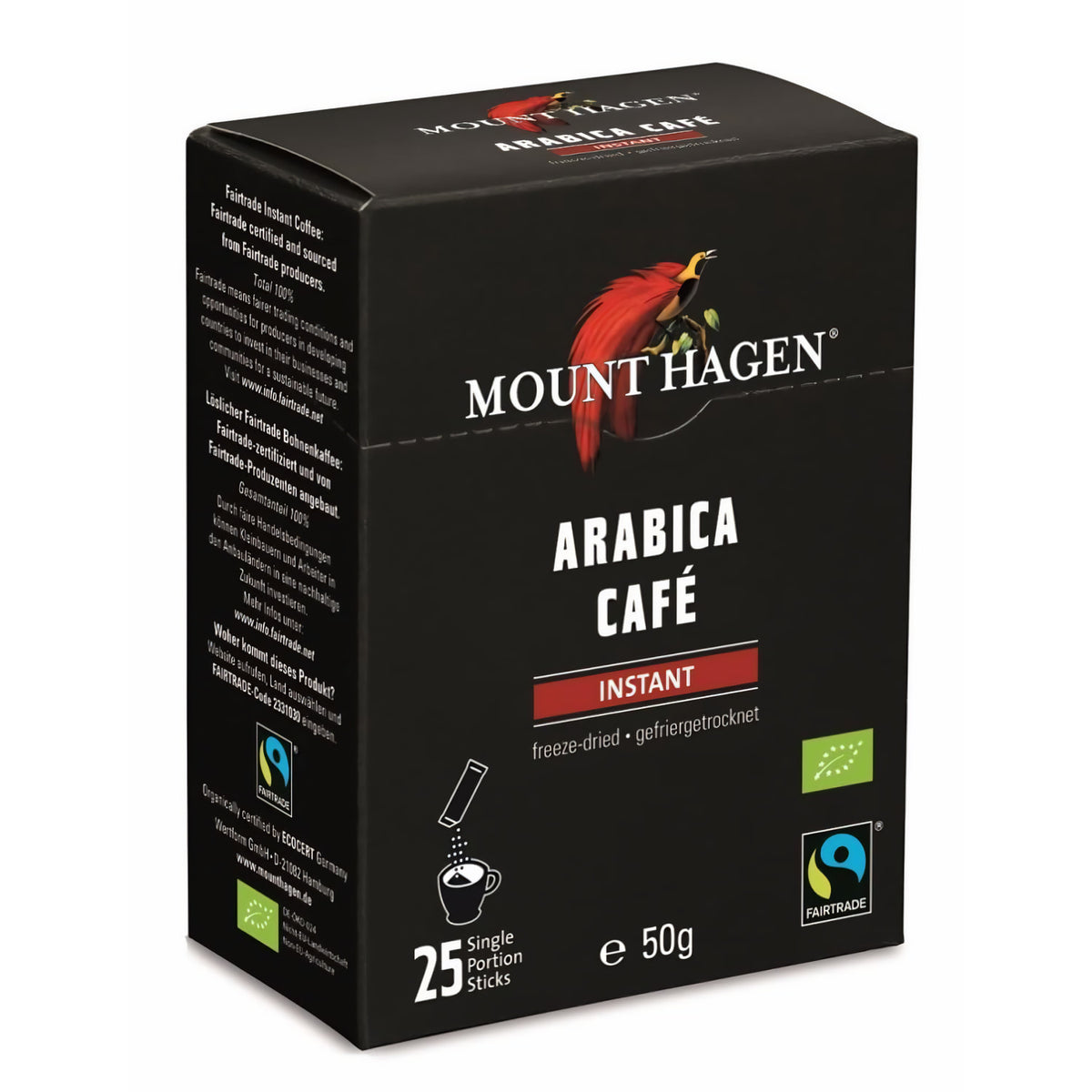 Mount Hagen Bio FT Naturland Instant Kaffee Sticks, 25x2g — Abbildung 2