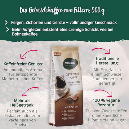 Naturata Bio Getreidekaffee zum Filtern 500g — Abbildung 2