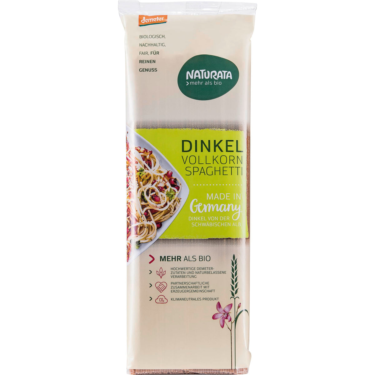 Naturata Demeter Dinkel-Vollkorn-Spaghetti - 500g — Abbildung 8