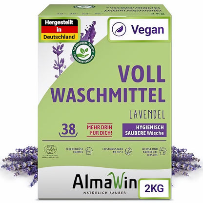 AlmaWin Vollwaschmittel Pulver Lavendel