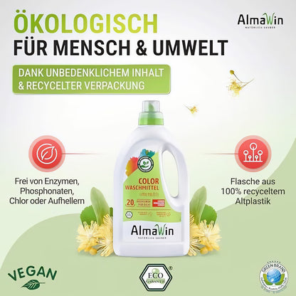 AlmaWin Color Waschmittel Flüssig - mit Lindenblüten — Abbildung 4
