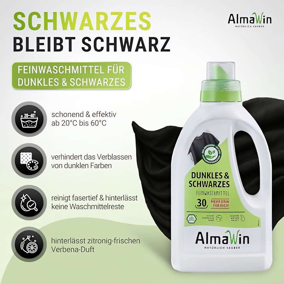 AlmaWin Waschmittel Schwarze Wäsche — Abbildung 2