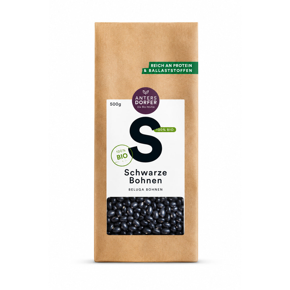 Antersdorfer Mühle - BIO Schwarze Bohnen 500g Beutel