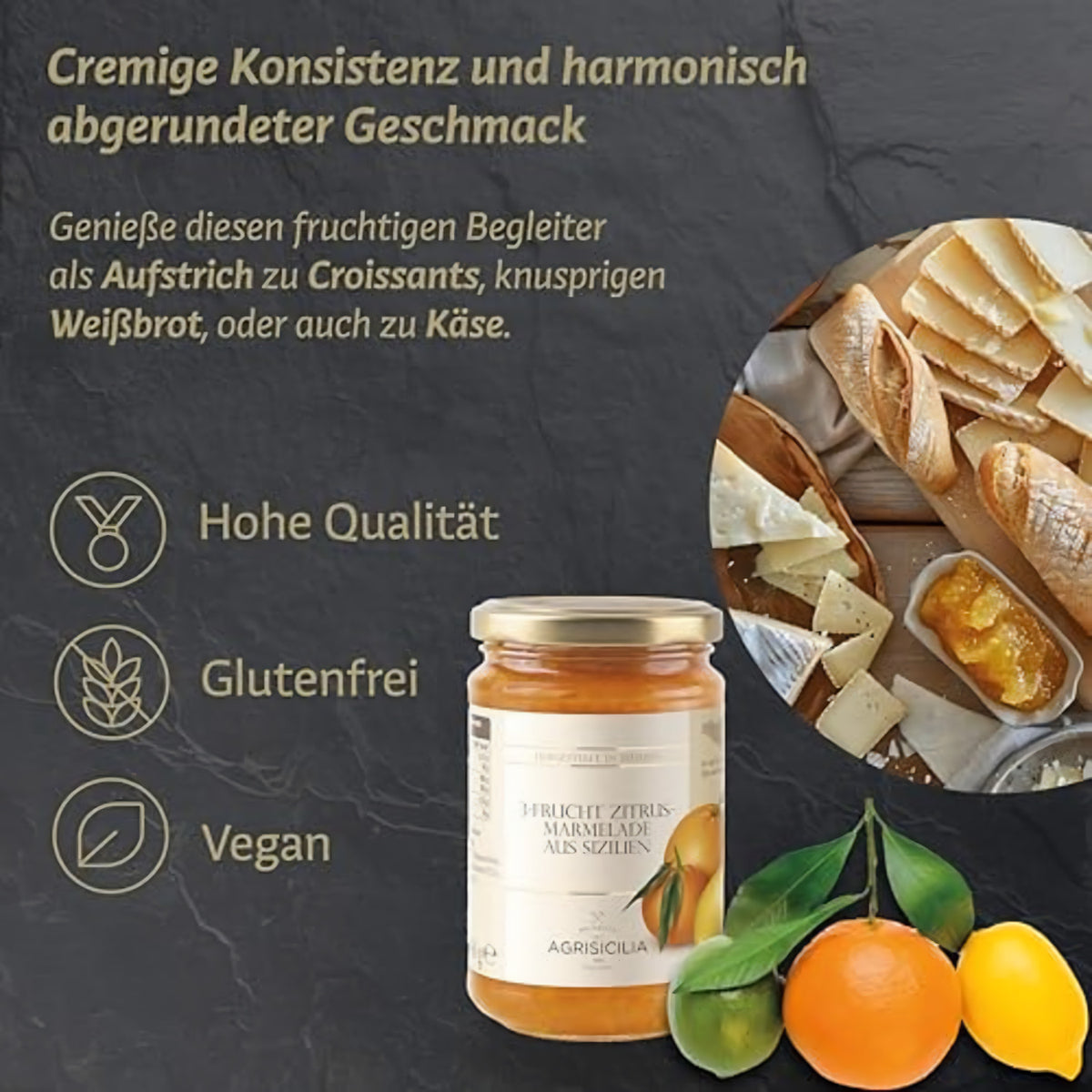 Agrisicilia Marmelade Brotaufstrich aus Sizilie 360g — Abbildung 4