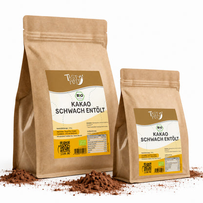 Tasty Pott Bio Kakao schwach entölt - 1kg Beutel
