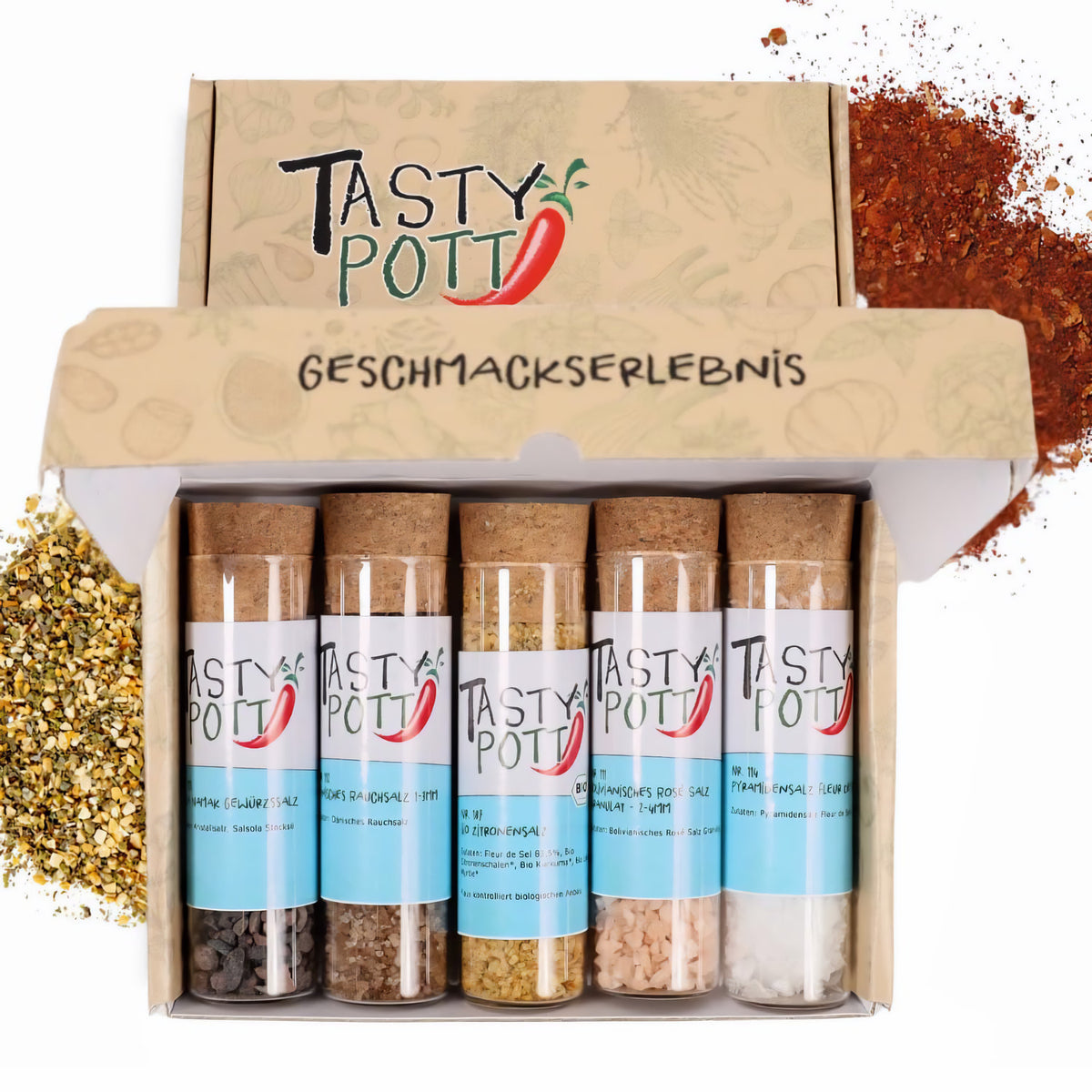 Tasty Pott Dank Box "Vielen Dank" - Jeweils 5 Gewürze wählbar + Karte — Abbildung 6