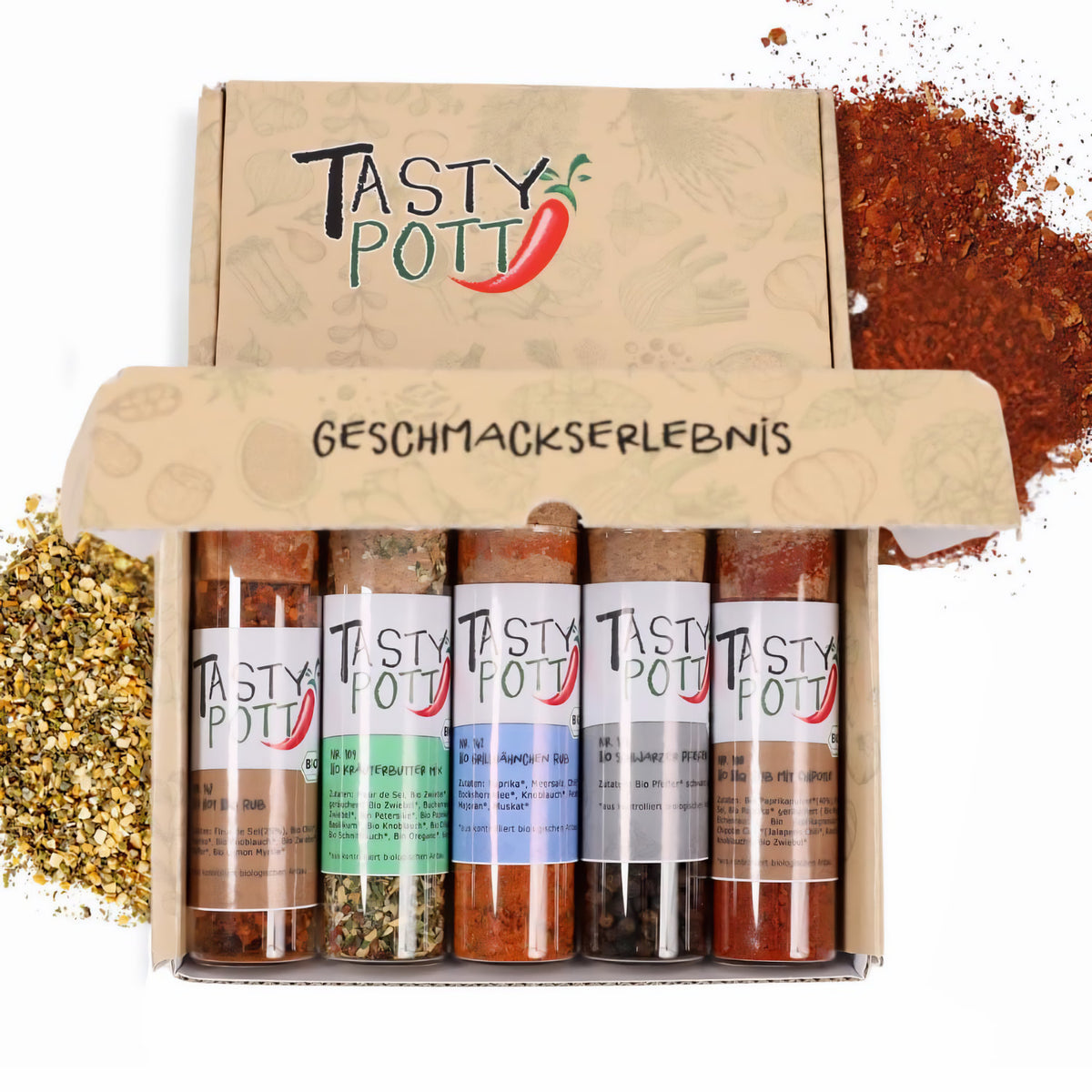 Tasty Pott Dank Box "Alles Gute" - Jeweils 5 Gewürze wählbar + Karte — Abbildung 11