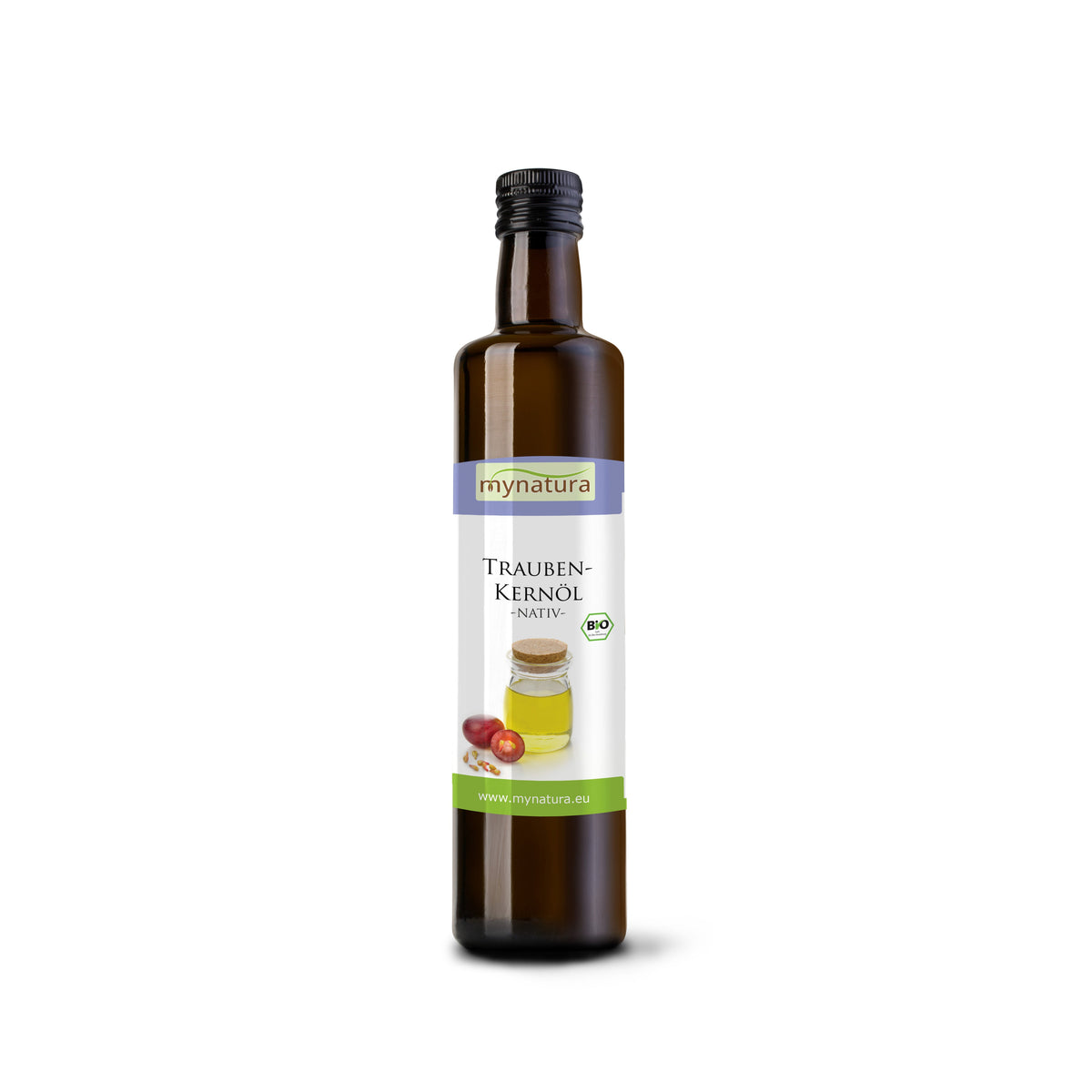 Mynatura Bio Traubenkernöl – Vielseitiges Öl für Küche, Haut- und Haarpflege - 250ml