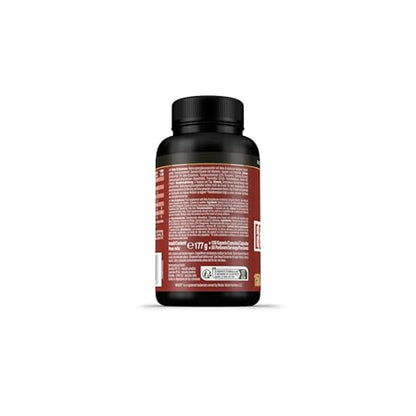 Rückseite der Weider Beta-Ecdysterone Dose mit ausführlichem Text zu Inhaltsstoffen und Anwendungshinweisen.