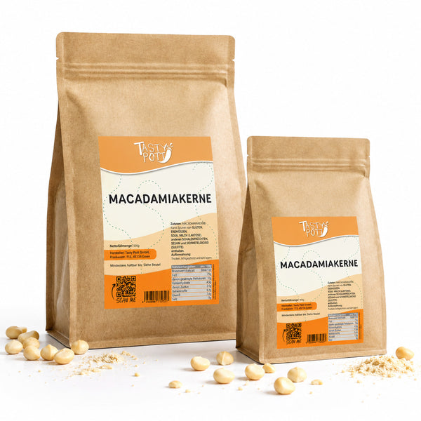 Tasty Pott Macadamianüsse - im Beutel