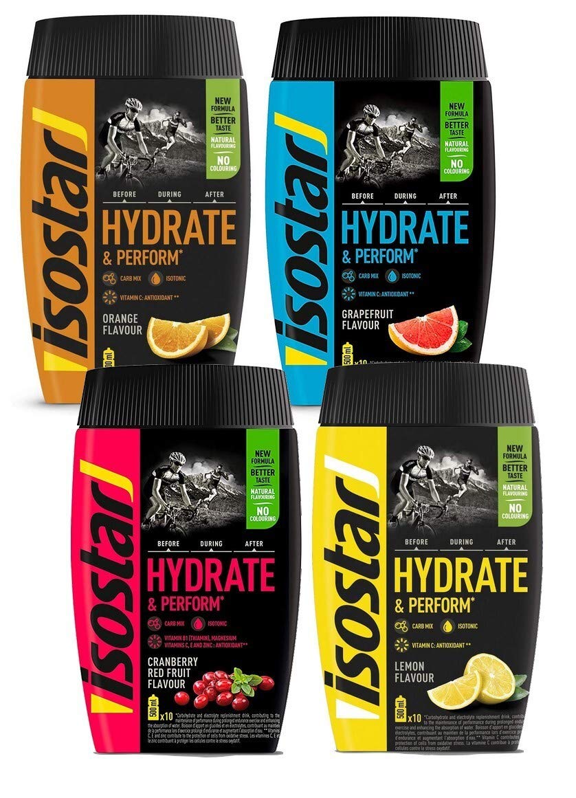 Isostar Hydrate & Perform isotonisches Elektrolytgetränk 400g Dose - fit and life shop