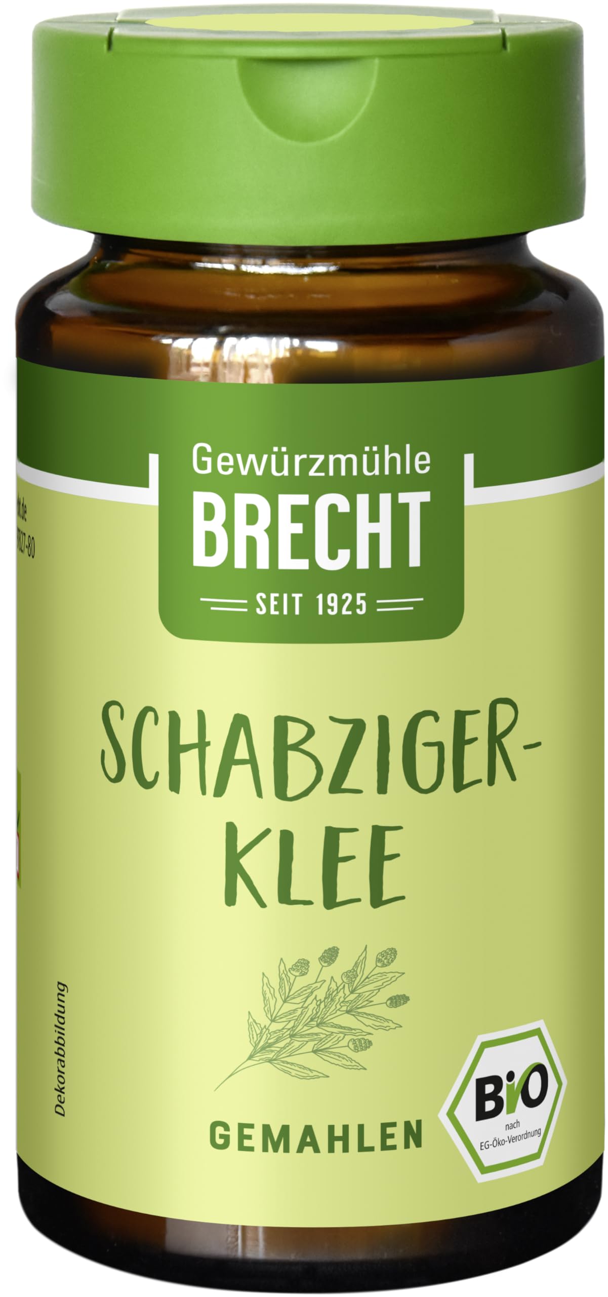 Brecht Schabzigerklee gemahlen - Glas 1 x 20 g