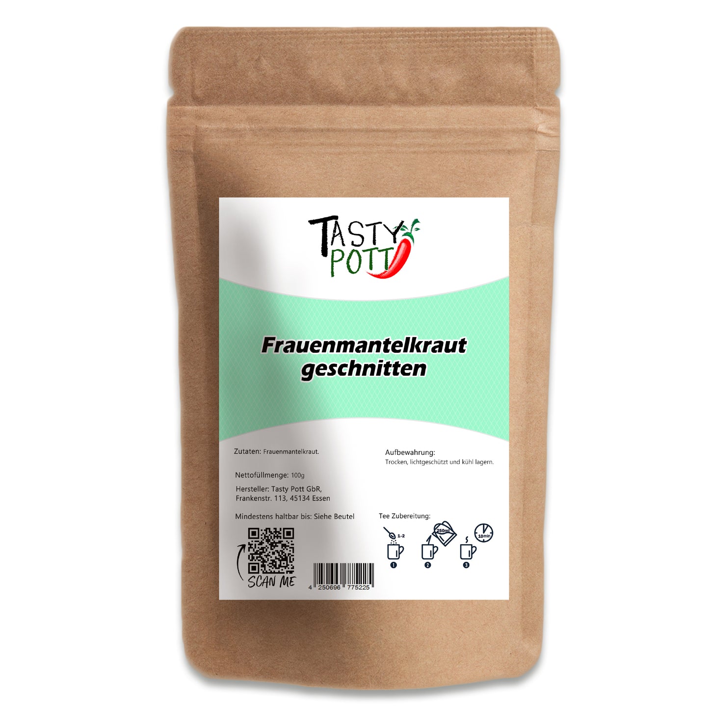 Tasty Pott Frauenmantelkraut getrocknet & geschnitten - im Beutel
