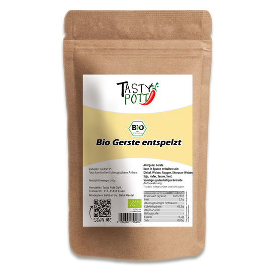 Tasty Pott Bio Gerste entspelzt - im Beutel