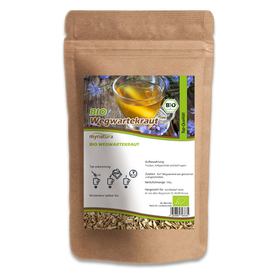 Mynatura Wegwartekraut Bio getrocknet & geschnitten – naturrein – in verschiedenen Größen