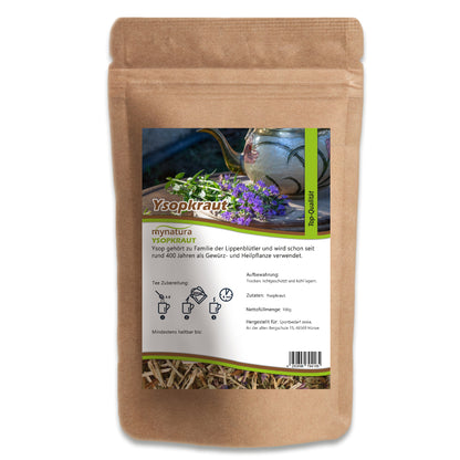 Ysopkraut von Mynatura – Aromatisches Kraut im Beutel – in verschiedenen Größen