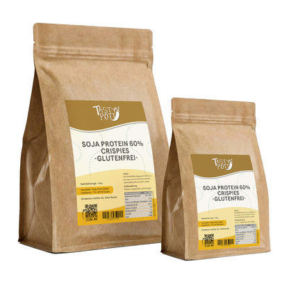 Tasty Pott Protein Soja Crispies mit 60% Eiweiß - im Beutel