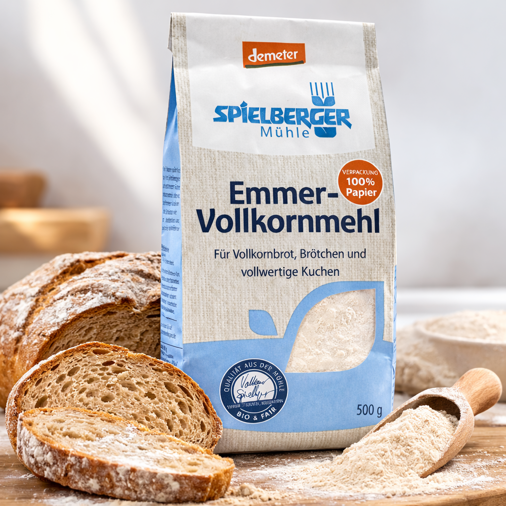 Spielberger Bio Emmer-Vollkornmehl, demeter ab 500g