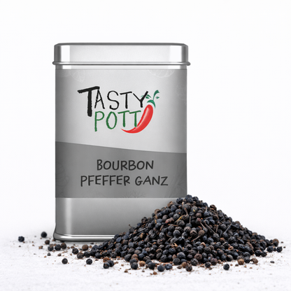 Tasty Pott Bourbon Pfeffer - schwarz, ganz 50g