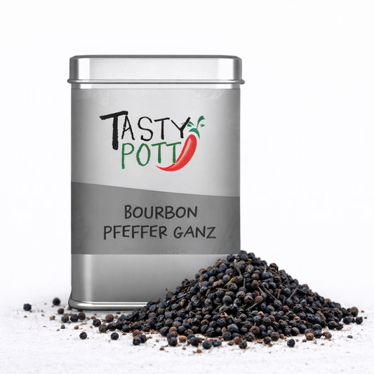 Tasty Pott Bourbon Pfeffer - schwarz, ganz 50g