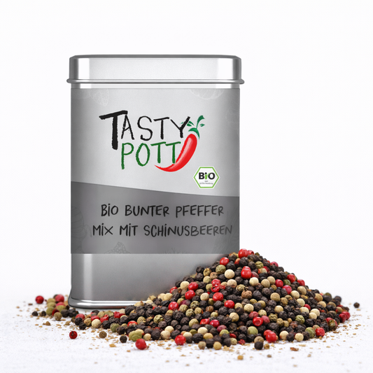 Tasty Pott Bio Bunte Pfeffermischung - 60g Dose