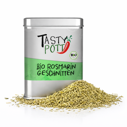 Tasty Pott Bio Rosmarin getrocknet & geschnitten - 70g Dose