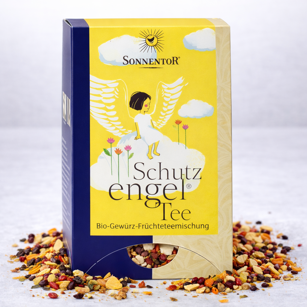 Bio Schutzengel Tee von Sonnentor im Beutel, 6 Packungen mit je 27g, aromatischer Kräutertee in Beuteln.