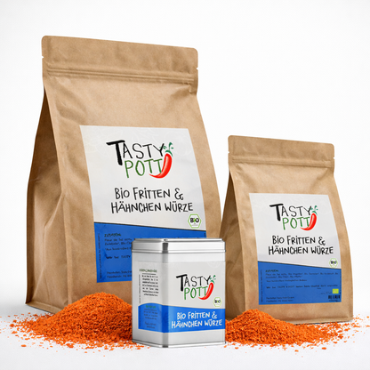 Tasty Pott Bio Fritten & Hähnchen Würze -im Beutel