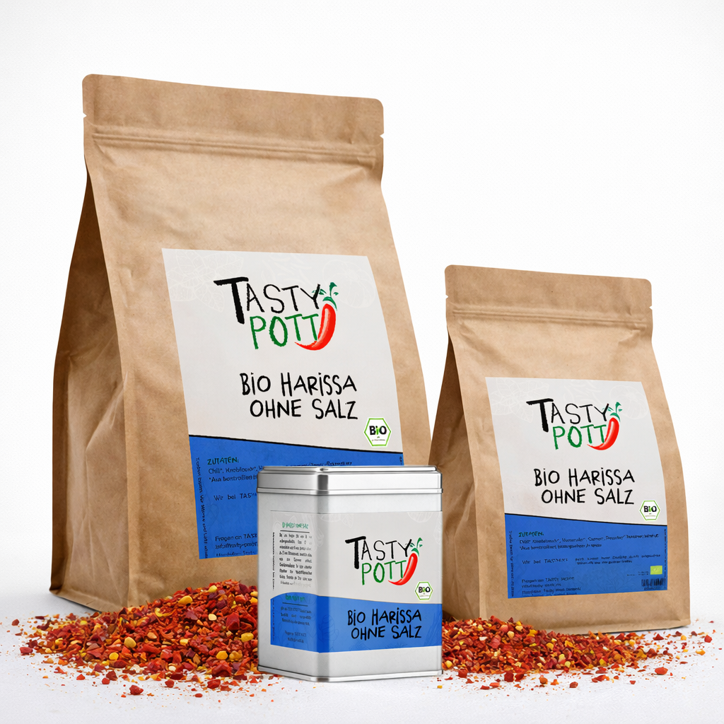 Tasty Pott Bio Harissa ohne Salz - Gewürzmischung - im Beutel