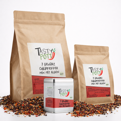 Tasty Pott 7 Gewürz Chilipfeffer mit Algen - im Beutel