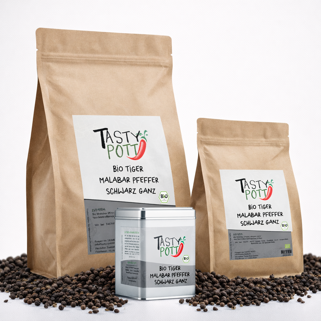 Tasty Pott Bio Malabar Pfeffer ganz - im Beutel