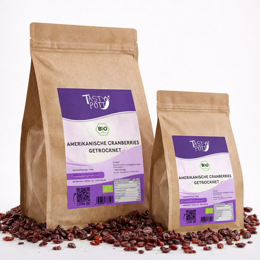 Tasty Pott Amerikanische Bio Cranberries, getrocknet - im Beutel