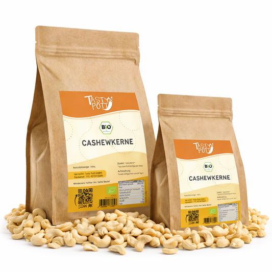 Tasty Pott Bio Cashewkerne, ganz - im Beutel