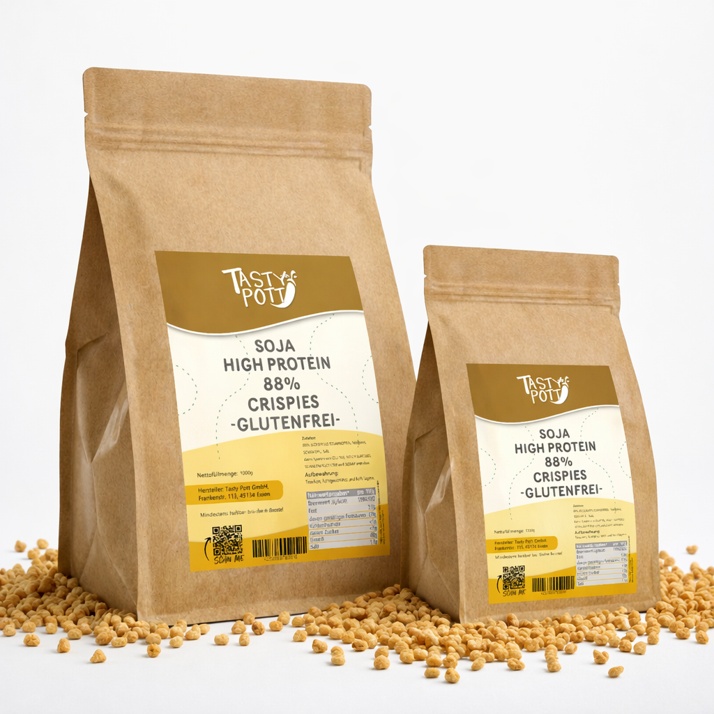 Tasty Pott High Protein Soja Crispies 88% Eiweiß - im Beutel