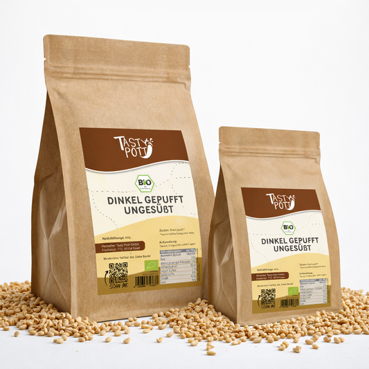 Tasty Pott Bio Dinkel gepufft & ungesüßt - im Beutel