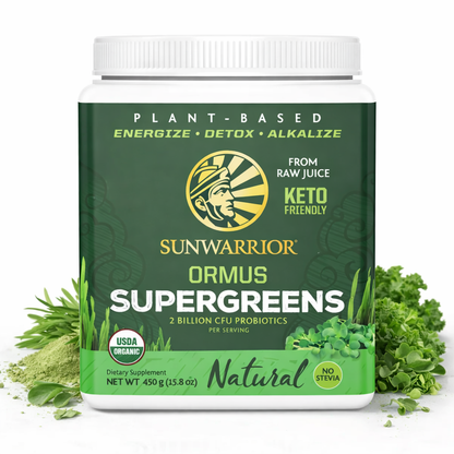 Sunwarrior Ormus Super Greens, 226 g Dose, Natural - fit and life shop