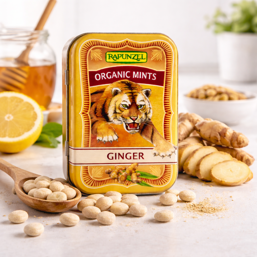 Rapunzel Organic Mints Ginger HIH (50g) - fit and life shop