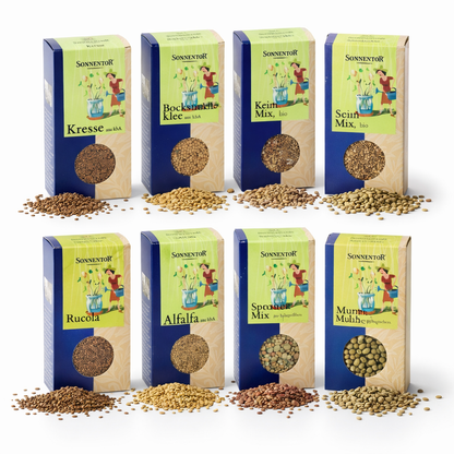 Sonnentor Keimsprossen Sortiment mit 9 Sorten (Bio-Keimsprossen) - fit and life shop