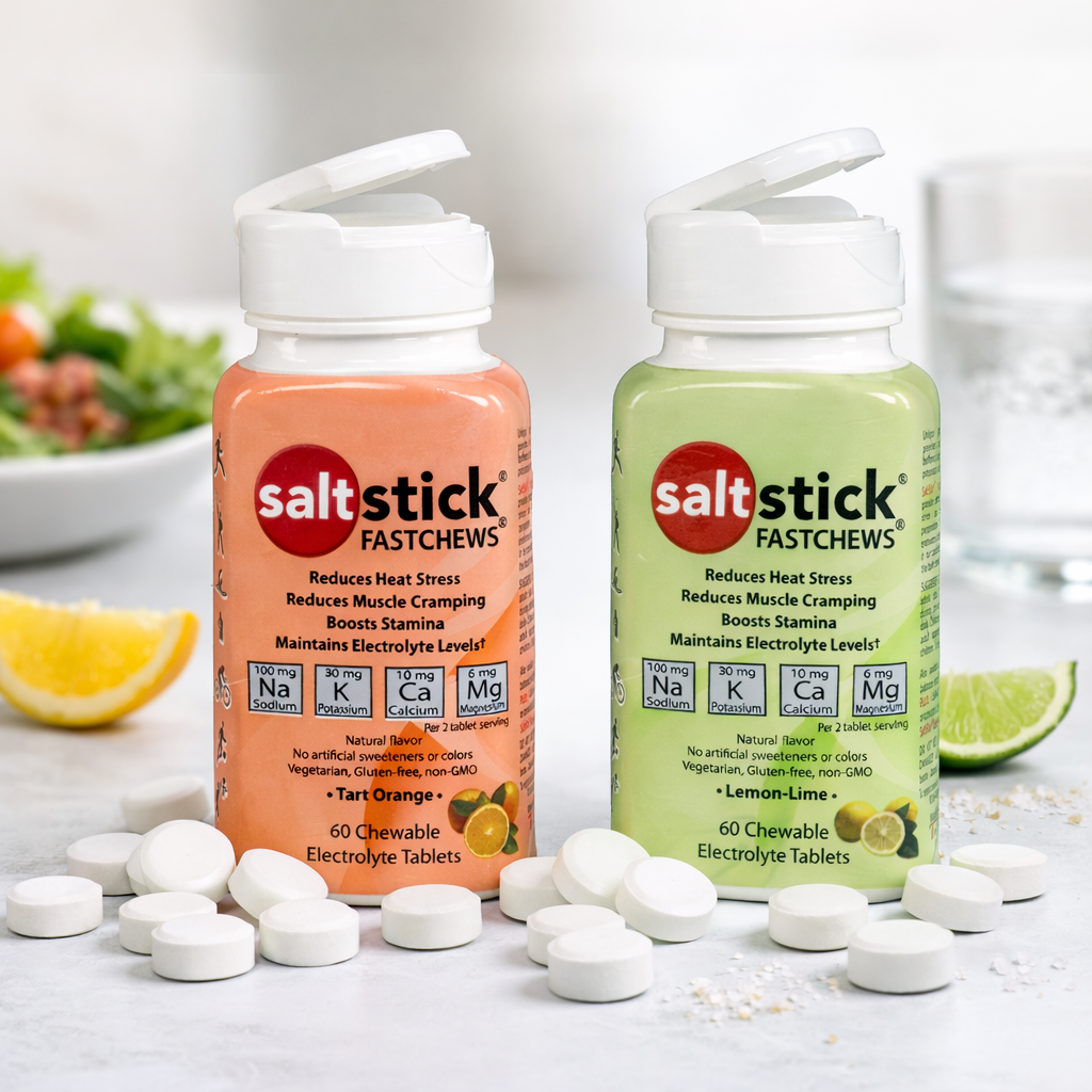 SaltStick Fast Chews Elektrolyt-Kautabletten - 96g (60 Kautabletten)