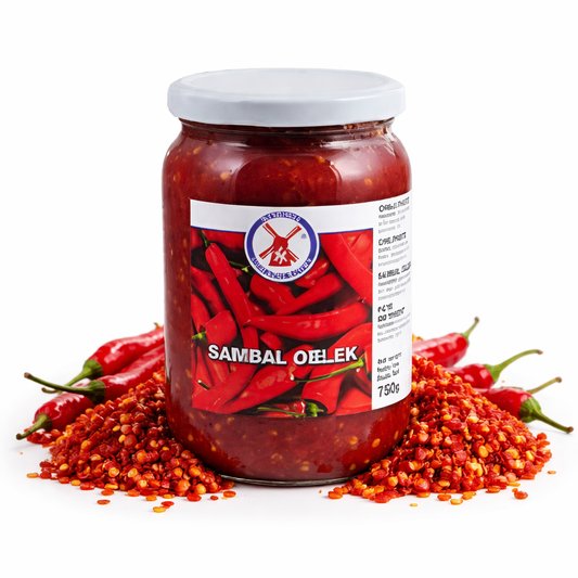 Scharfe Sambal Oelek Chili Paste in 750g Packung, zum Kochen geeignet, mit roter Chili-Paste von Sambal Oelek
