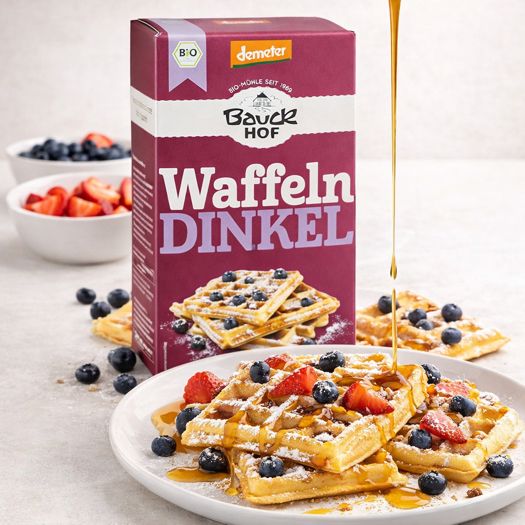 Bauckhof Bio Dinkel-Waffeln Mix - Demeter 200g